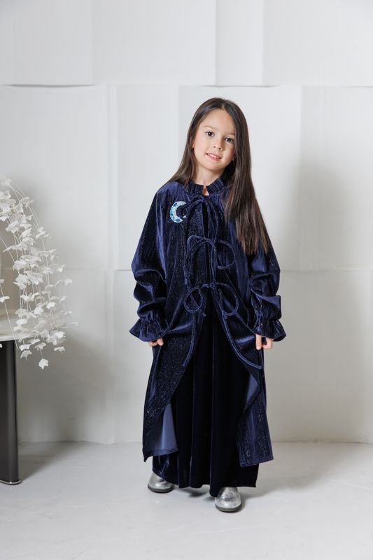 Navy velvet kaftan🌙